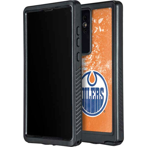 NHL Edmonton Oilers Frozen Galaxy S24 Ultra Waterproof Case