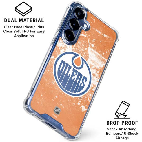 NHL Edmonton Oilers Frozen Galaxy S25 Clear Case