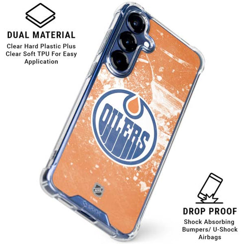 NHL Edmonton Oilers Frozen Galaxy S25 Plus Clear Case