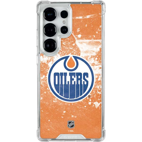 NHL Edmonton Oilers Frozen Galaxy S25 Ultra Clear Case