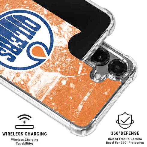 NHL Edmonton Oilers Frozen Galaxy S26 Clear Case