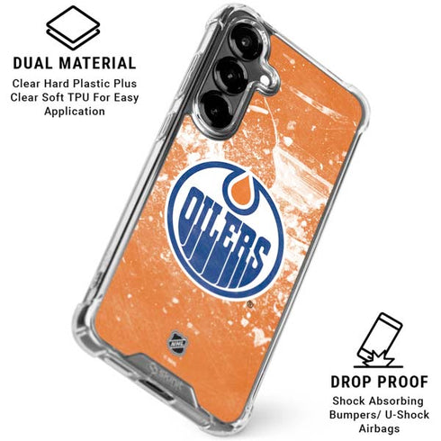 NHL Edmonton Oilers Frozen Galaxy S26 Plus Clear Case