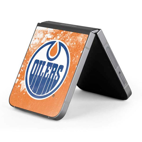 NHL Edmonton Oilers Frozen Galaxy Z Flip6 Skin