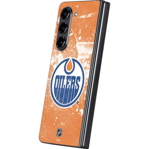 NHL Edmonton Oilers Frozen Galaxy Z Fold5 5G Skin