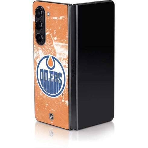 NHL Edmonton Oilers Frozen Galaxy Z Fold5 5G Skin