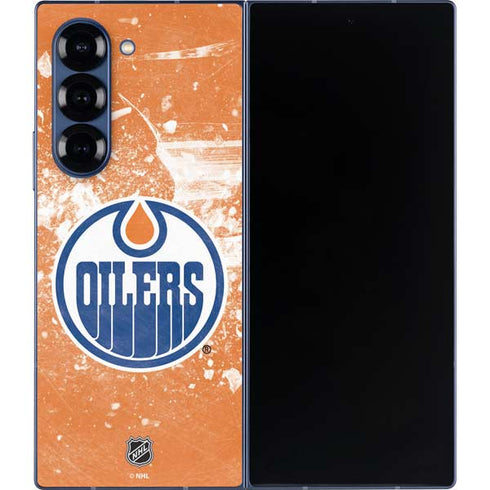 NHL Edmonton Oilers Frozen Galaxy Z Fold6 Skin