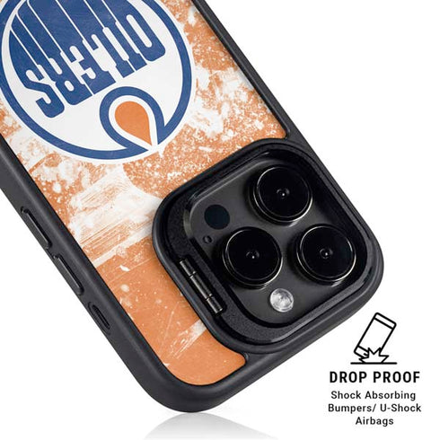 NHL Edmonton Oilers Frozen iPhone 14 Pro Max Kickstand Case