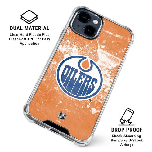 NHL Edmonton Oilers Frozen iPhone 15 Clear Case