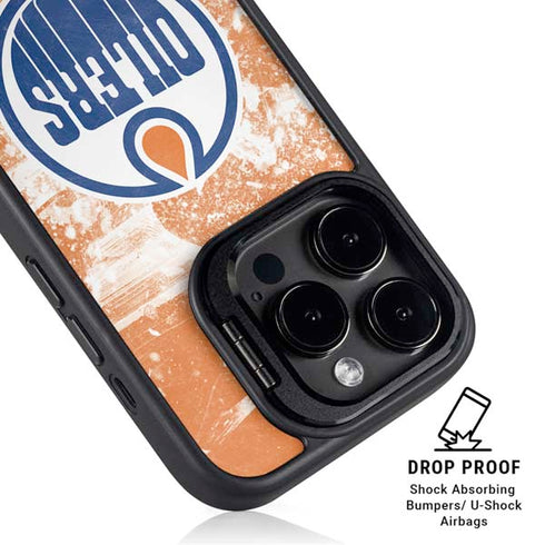 NHL Edmonton Oilers Frozen iPhone 15 Pro Kickstand Case