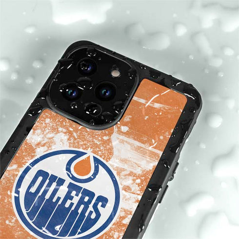 NHL Edmonton Oilers Frozen iPhone 15 Pro Waterproof Case
