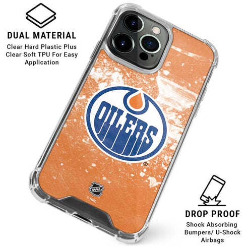 NHL Edmonton Oilers Frozen iPhone 16 Pro Max Clear Case