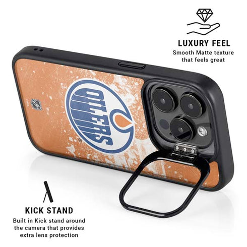 NHL Edmonton Oilers Frozen iPhone 16 Pro Max Kickstand Case