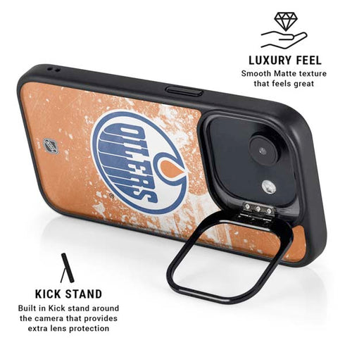 NHL Edmonton Oilers Frozen iPhone 16e Kickstand Case