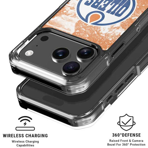 NHL Edmonton Oilers Frozen iPhone 18 Pro Clear Case