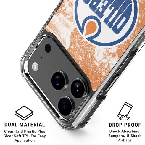 NHL Edmonton Oilers Frozen iPhone 18 Pro Clear Case