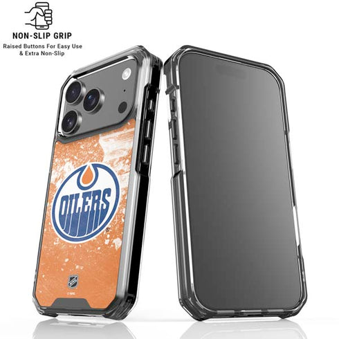 NHL Edmonton Oilers Frozen iPhone 18 Pro Clear Case