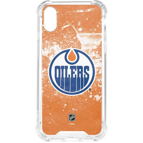 NHL Edmonton Oilers Frozen iPhone XS Clear Case