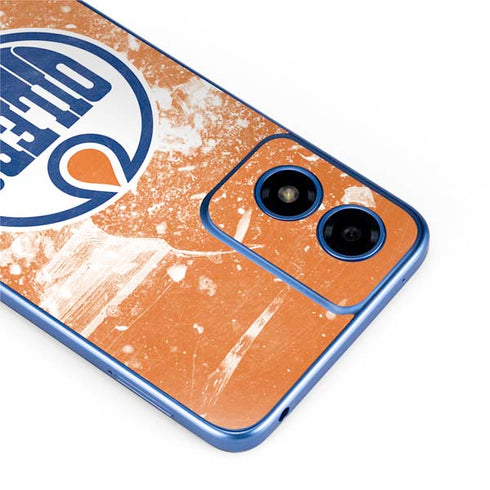 NHL Edmonton Oilers Frozen Moto G Play 4G (2024) Skin
