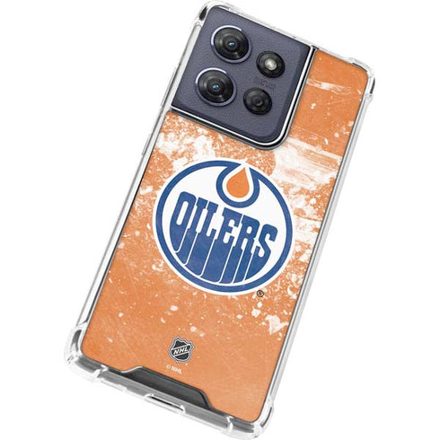 NHL Edmonton Oilers Frozen Moto G Play 5G (2025) Clear Case