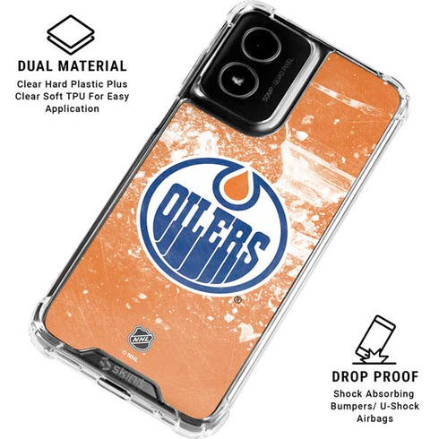 NHL Edmonton Oilers Frozen Moto G Power 5G (2024) Clear Case