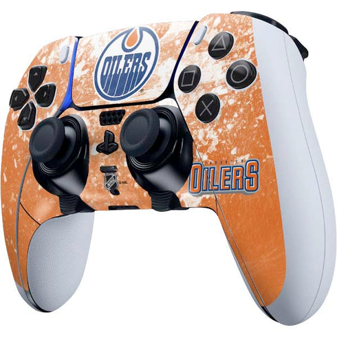NHL Edmonton Oilers Frozen PS5 DualSense Edge Pro Controller Skin