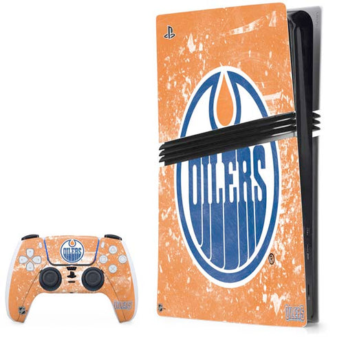 NHL Edmonton Oilers Frozen PS5 Pro Bundle Skin