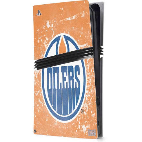 NHL Edmonton Oilers Frozen PS5 Pro Console Skin