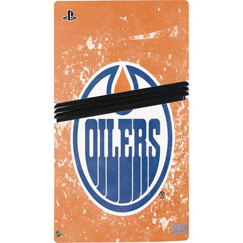NHL Edmonton Oilers Frozen PS5 Pro Console Skin