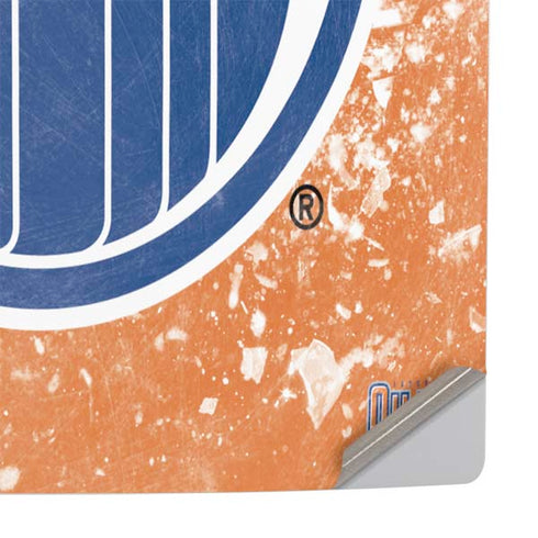 NHL Edmonton Oilers Frozen PS5 Slim Digital Edition Console Skin