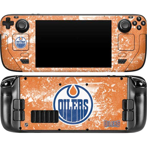 NHL Edmonton Oilers Frozen Steam Deck Handheld Gaming Computer Skin