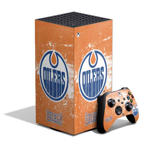 NHL Edmonton Oilers Frozen XBox Series X Digital Edition Bundle Skin