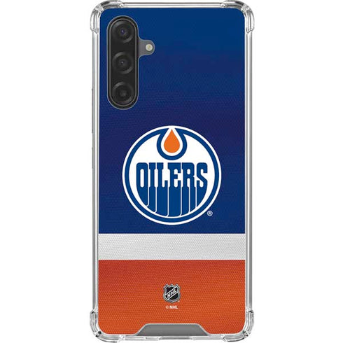 NHL Edmonton Oilers Jersey Galaxy A17 Clear Case