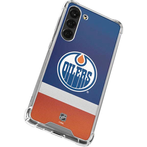 NHL Edmonton Oilers Jersey Galaxy S24 FE Clear Case