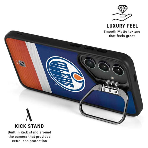 NHL Edmonton Oilers Jersey Galaxy S25 Kickstand Case
