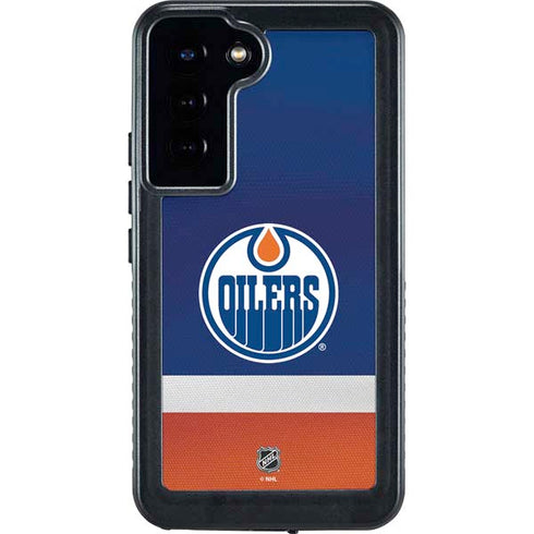 NHL Edmonton Oilers Jersey Galaxy S24 Plus Waterproof Case