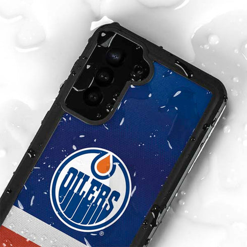 NHL Edmonton Oilers Jersey Galaxy S24 Plus Waterproof Case