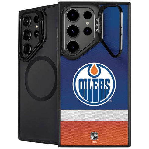 NHL Edmonton Oilers Jersey Galaxy S25 Ultra Kickstand Case