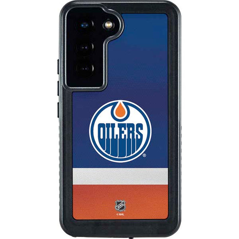 NHL Edmonton Oilers Jersey Galaxy S24 Waterproof Case