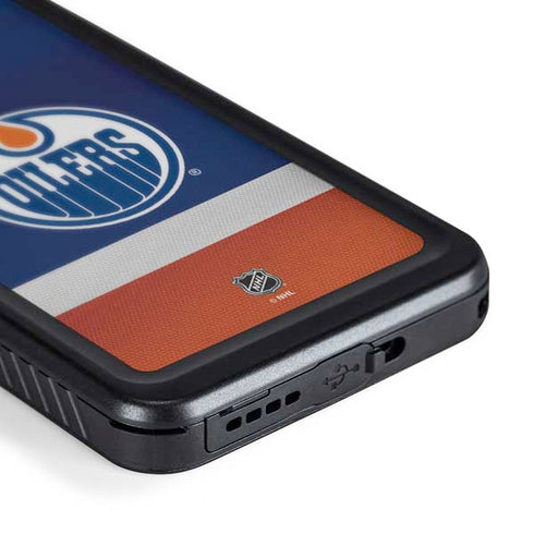 NHL Edmonton Oilers Jersey Galaxy S24 Waterproof Case