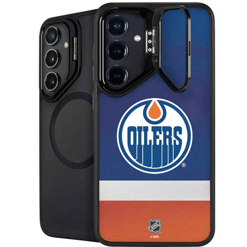 NHL Edmonton Oilers Jersey Galaxy S25 FE Kickstand Case