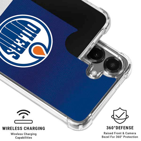 NHL Edmonton Oilers Jersey Galaxy S26 Plus Clear Case