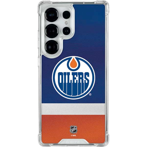 NHL Edmonton Oilers Jersey Galaxy S26 Ultra Clear Case