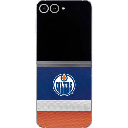 NHL Edmonton Oilers Jersey Galaxy Z Flip6 Skin