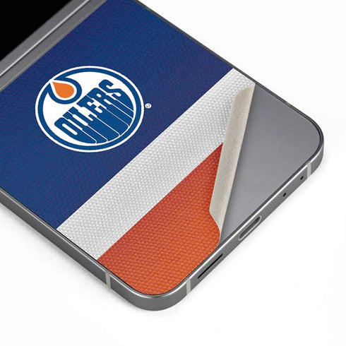 NHL Edmonton Oilers Jersey Galaxy Z Flip6 Skin