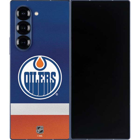 NHL Edmonton Oilers Jersey Galaxy Z Fold6 Skin