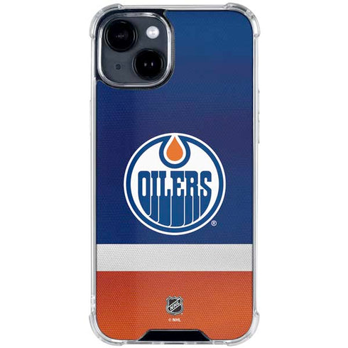 NHL Edmonton Oilers Jersey iPhone 15 Clear Case