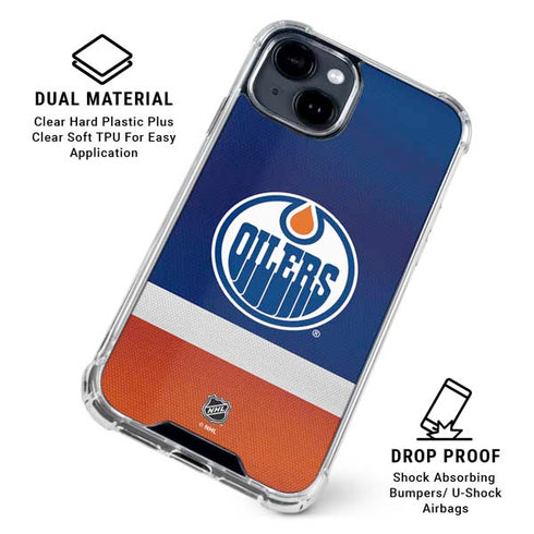 NHL Edmonton Oilers Jersey iPhone 15 Clear Case