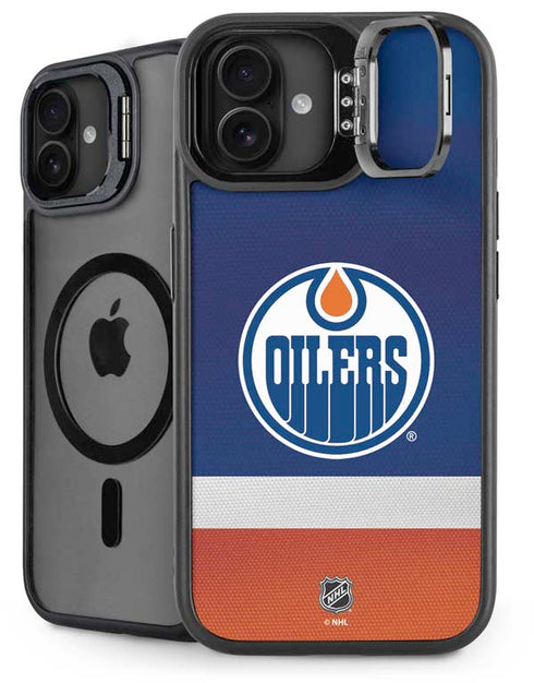 NHL Edmonton Oilers Jersey iPhone 16 Plus Kickstand Case