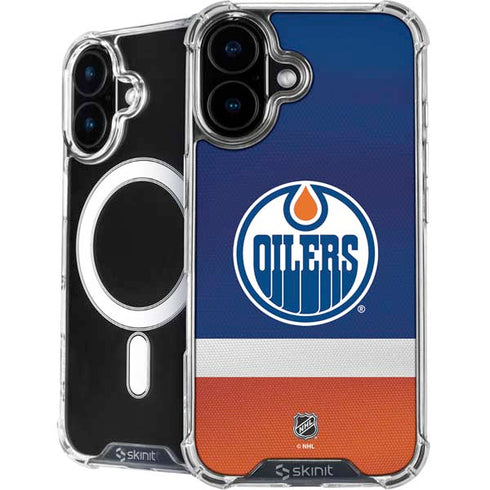 NHL Edmonton Oilers Jersey iPhone 16 Plus MagSafe Case