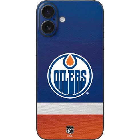 NHL Edmonton Oilers Jersey iPhone 16 Plus Skin